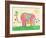 Mosaic Elephant-Jennifer McCully-Framed Giclee Print