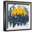 Mosaic Evening City-JoeBakal-Framed Art Print