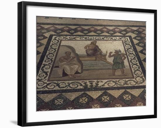 Mosaic Floor from a Roman House, Kos Museum, Dodecanese Islands, Greek Islands, Greece-David Beatty-Framed Photographic Print