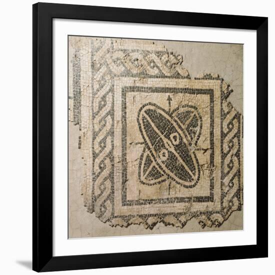 Mosaic Floor from Palace of King Barbaro in Porto Torres-null-Framed Giclee Print