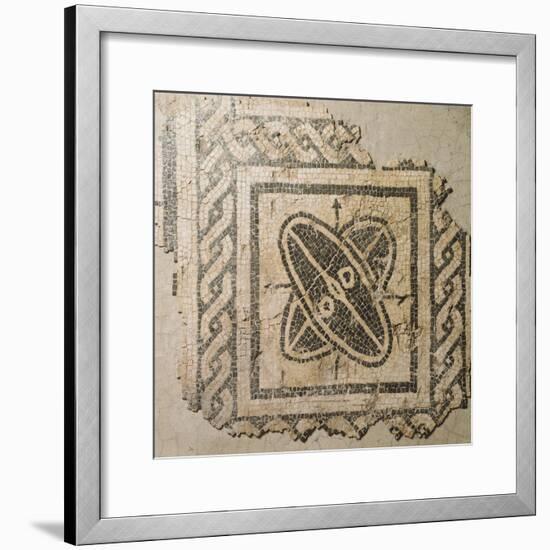 Mosaic Floor from Palace of King Barbaro in Porto Torres-null-Framed Giclee Print
