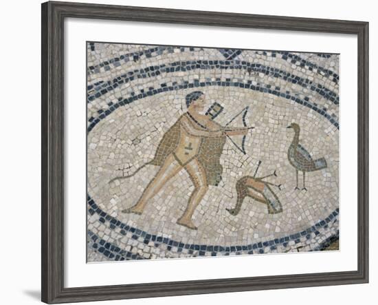 Mosaic Floor of Hunting Scene, Roman Archaeological Site of Volubilis, North Africa-R H Productions-Framed Photographic Print