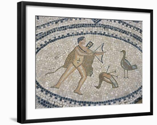 Mosaic Floor of Hunting Scene, Roman Archaeological Site of Volubilis, North Africa-R H Productions-Framed Photographic Print