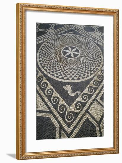Mosaic Floor, Roman City of Emporiae-null-Framed Giclee Print