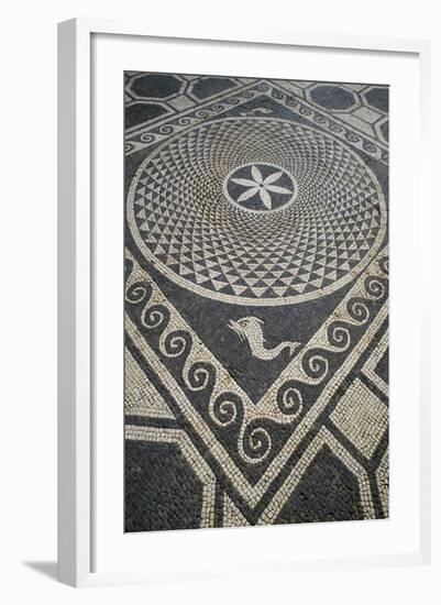 Mosaic Floor, Roman City of Emporiae-null-Framed Giclee Print