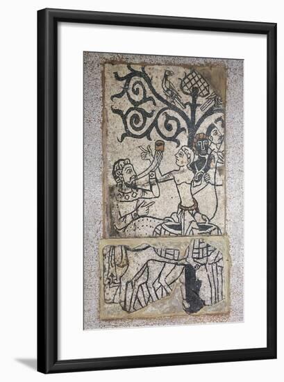 Mosaic from Destroyed Santa Maria Maggiore Basillica in Vercelli, Italy 11th-12th Century-null-Framed Giclee Print