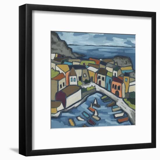 Mosaic Harbor I-June Vess-Framed Art Print