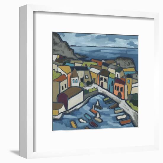 Mosaic Harbor I-June Vess-Framed Art Print