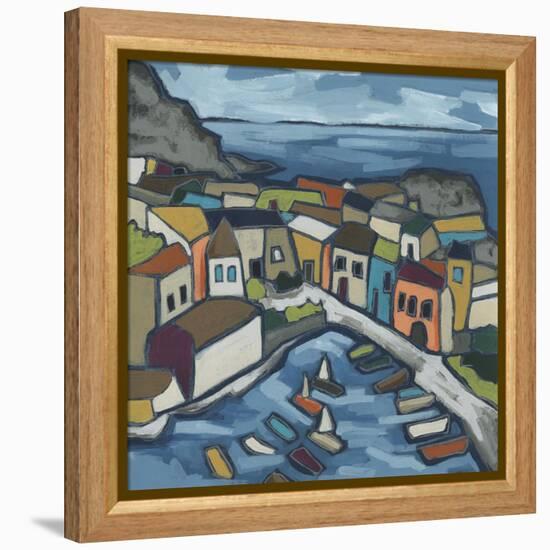 Mosaic Harbor I-June Vess-Framed Stretched Canvas