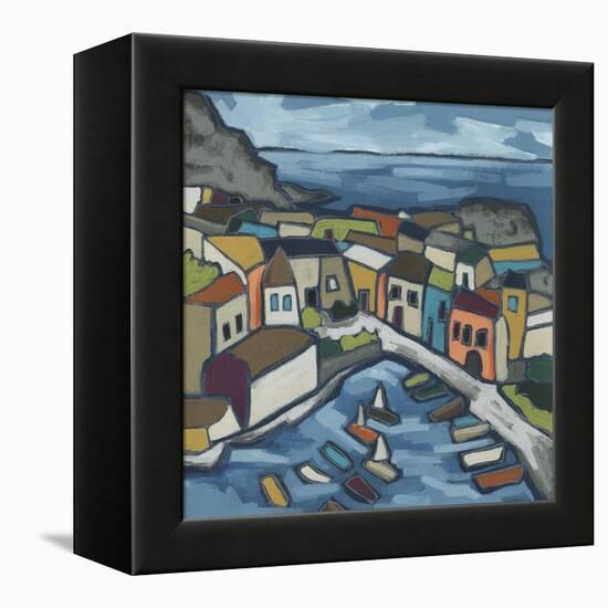 Mosaic Harbor I-June Vess-Framed Stretched Canvas