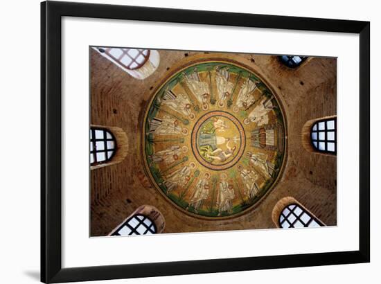 Mosaic in the Dome of the Arian Baptistery, 6th Century-null-Framed Photographic Print