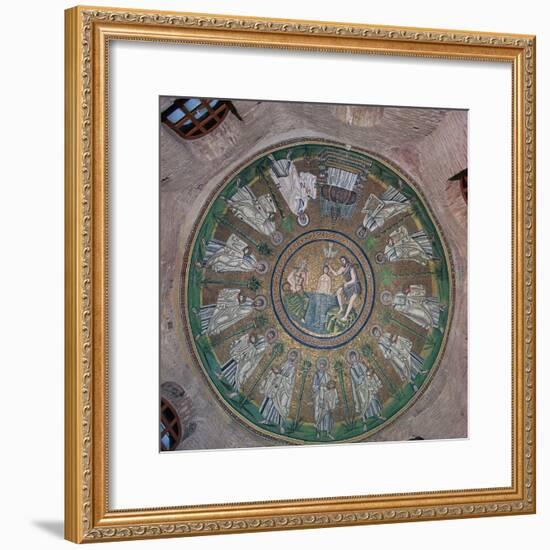 Mosaic in the dome of the Bapistry of the Arians, 5th century. Artist: Unknown-Unknown-Framed Giclee Print