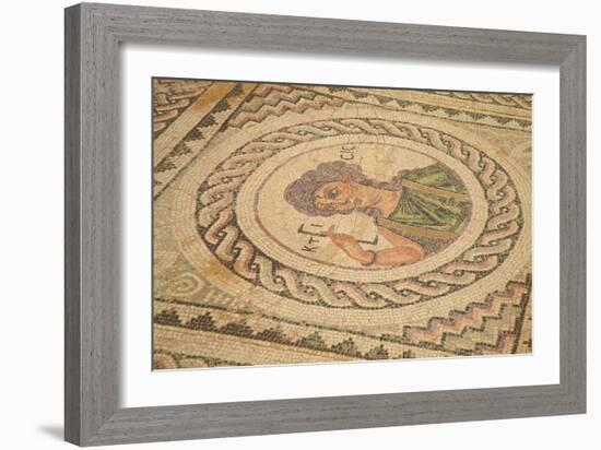 Mosaic, Kourion, Cyprus, Europe-Neil Farrin-Framed Photographic Print