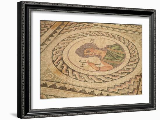 Mosaic, Kourion, Cyprus, Europe-Neil Farrin-Framed Photographic Print