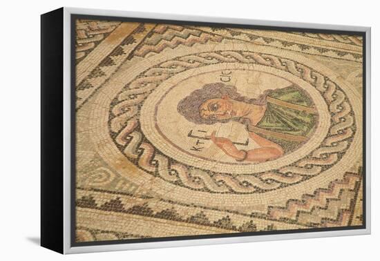 Mosaic, Kourion, Cyprus, Europe-Neil Farrin-Framed Premier Image Canvas