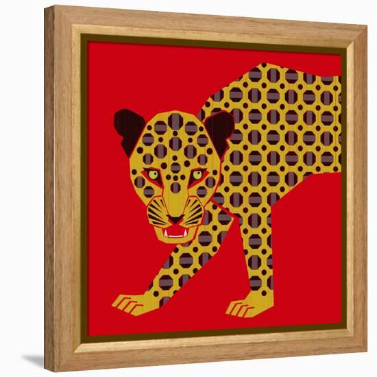 Mosaic Leopard-null-Framed Premier Image Canvas