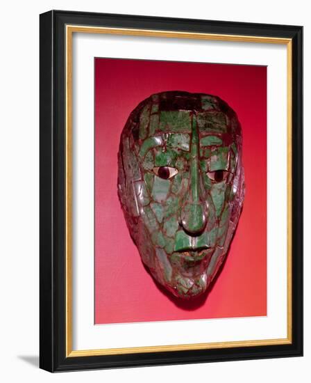 Mosaic Mask, from Palenque, Chiapas-Mayan-Framed Giclee Print