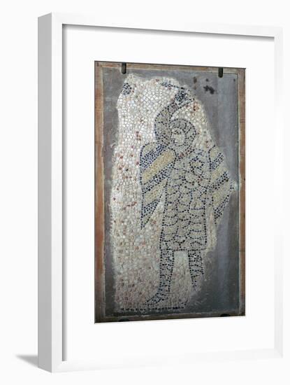 Mosaic of a crusader from the fourth Crusade, 13th century. Artist: Unknown-Unknown-Framed Giclee Print