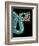 Mosaic of a Double-Headed Serpent (Detail of Head)-null-Framed Art Print