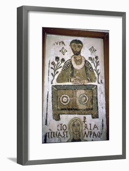 Mosaic of a man writing at a desk, 4th century. Artist: Unknown-Unknown-Framed Giclee Print