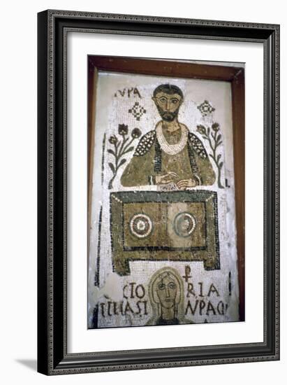 Mosaic of a man writing at a desk, 4th century. Artist: Unknown-Unknown-Framed Giclee Print