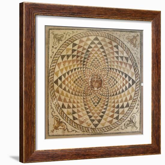 Mosaic of a Roman Villa, Corinth Museum, Korinthia, Peloponnese, Greece-Prisma Archivo-Framed Photographic Print