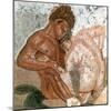 Mosaic of a Satyr and Nymph, House of Faun, Pompeii, Italy-null-Mounted Giclee Print