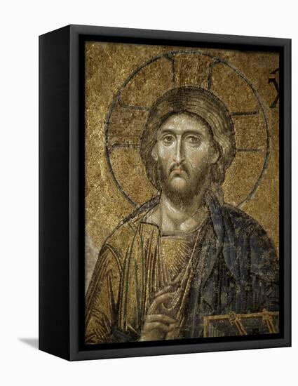 Mosaic of Christ, Santa Sofia, Istanbul, Turkey, Eurasia-Adam Woolfitt-Framed Premier Image Canvas