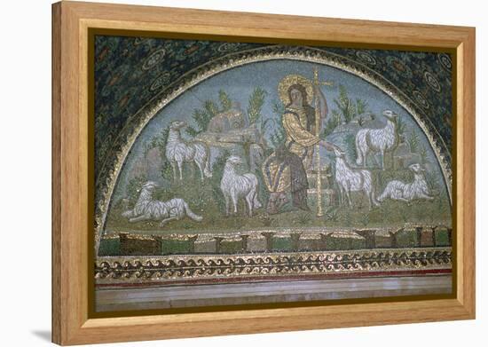Mosaic of Christ the Good Shepherd, 5th century BC.. Artist: Unknown-Unknown-Framed Premier Image Canvas