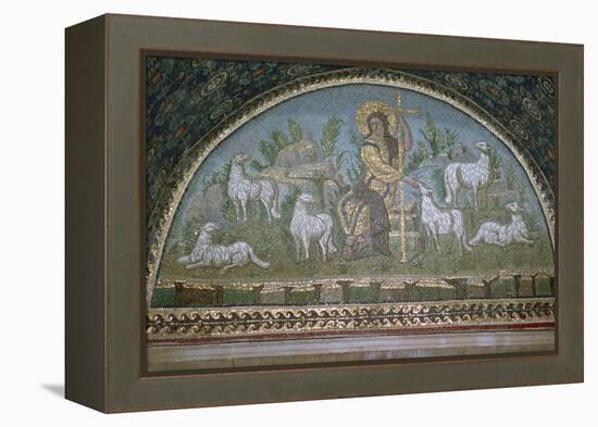 Mosaic of Christ the Good Shepherd, 5th century BC.. Artist: Unknown-Unknown-Framed Premier Image Canvas