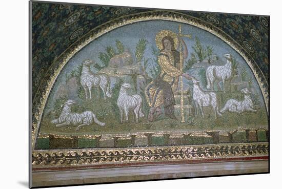 Mosaic of Christ the Good Shepherd, 5th century BC.. Artist: Unknown-Unknown-Mounted Giclee Print