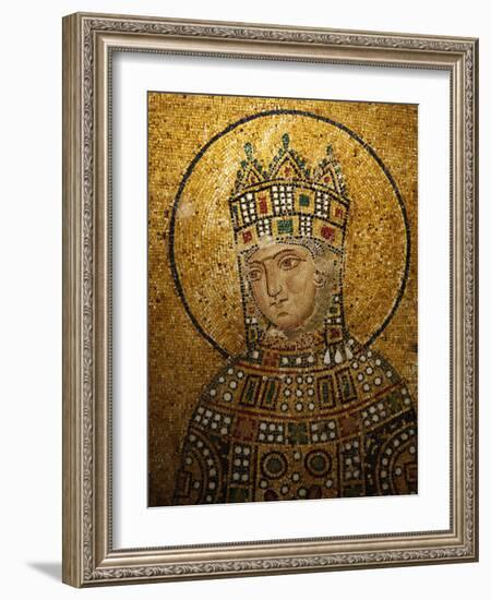 Mosaic of Empress Zoe, Hagia Sophia, Istanbul, Turkey, Europe-Godong-Framed Photographic Print