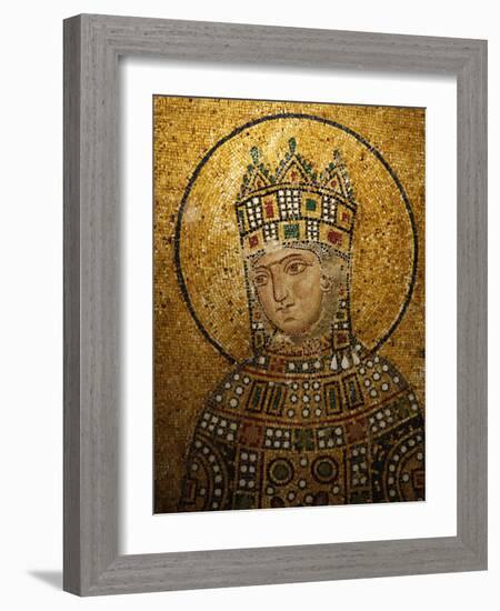 Mosaic of Empress Zoe, Hagia Sophia, Istanbul, Turkey, Europe-Godong-Framed Photographic Print