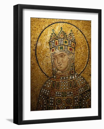 Mosaic of Empress Zoe, Hagia Sophia, Istanbul, Turkey, Europe-Godong-Framed Photographic Print
