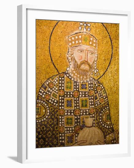 Mosaic of John the Baptist Inside Aya Sofya, Istanbul, Turkey-Gavin Hellier-Framed Photographic Print