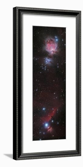 Mosaic of Orion Nebula and Horsehead Nebula-null-Framed Photographic Print