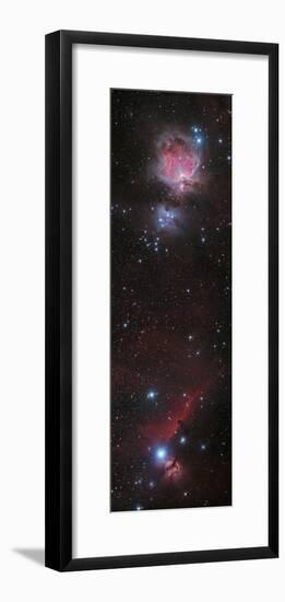 Mosaic of Orion Nebula and Horsehead Nebula-null-Framed Photographic Print
