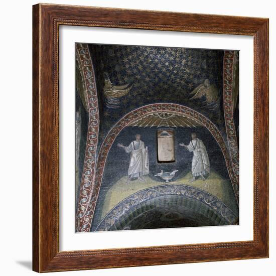 Mosaic of St Paul and St Peter in the Mausoleum of Galla Placidia, 5th century-Unknown-Framed Giclee Print