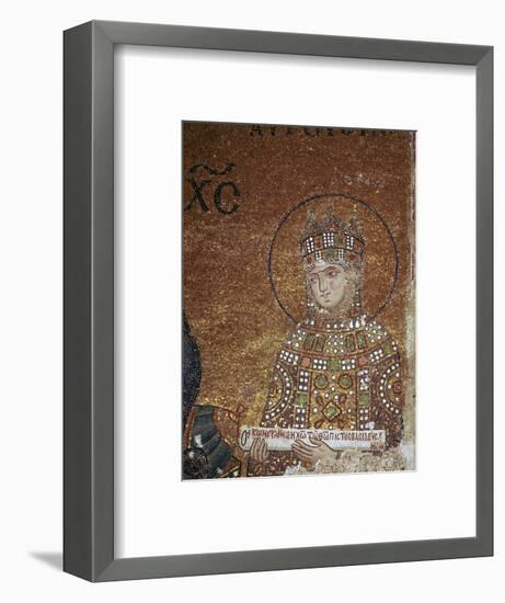 Mosaic of the Byzantine Empress Zoe, 11th century-Unknown-Framed Giclee Print