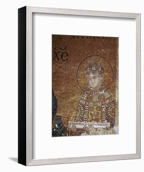 Mosaic of the Byzantine Empress Zoe, 11th century-Unknown-Framed Giclee Print