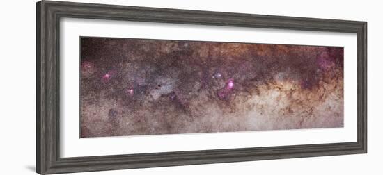 Mosaic of the Constellations Scorpius and Sagittarius in the Southern Milky Way-null-Framed Photographic Print