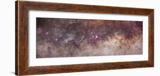 Mosaic of the Constellations Scorpius and Sagittarius in the Southern Milky Way-null-Framed Photographic Print