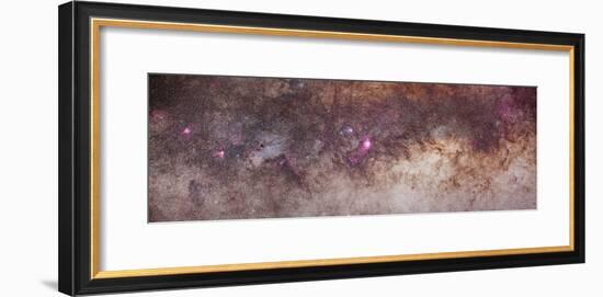 Mosaic of the Constellations Scorpius and Sagittarius in the Southern Milky Way-null-Framed Photographic Print