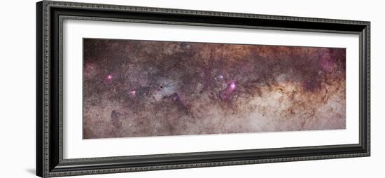 Mosaic of the Constellations Scorpius and Sagittarius in the Southern Milky Way--Framed Photographic Print