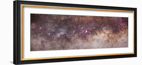 Mosaic of the Constellations Scorpius and Sagittarius in the Southern Milky Way-null-Framed Photographic Print