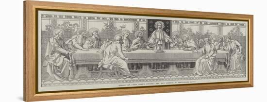 Mosaic of The Lord's Supper, the New Reredos in Westminster Abbey-null-Framed Premier Image Canvas