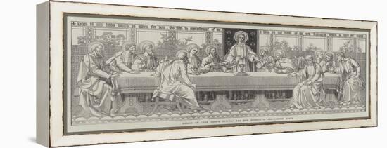 Mosaic of The Lord's Supper, the New Reredos in Westminster Abbey-null-Framed Premier Image Canvas
