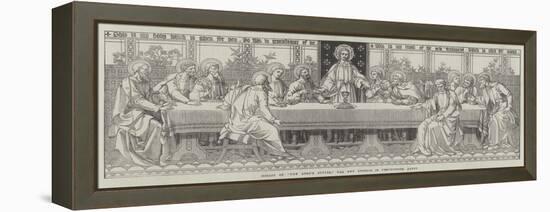 Mosaic of The Lord's Supper, the New Reredos in Westminster Abbey-null-Framed Premier Image Canvas