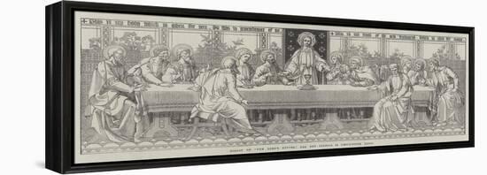 Mosaic of The Lord's Supper, the New Reredos in Westminster Abbey-null-Framed Premier Image Canvas