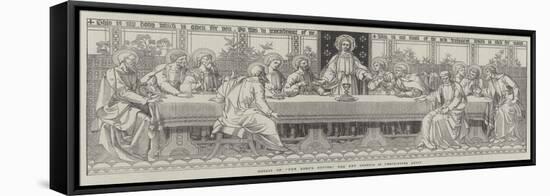 Mosaic of The Lord's Supper, the New Reredos in Westminster Abbey-null-Framed Premier Image Canvas